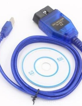 VAG409.1 KKL USB 大众奥迪检测线 CH340芯片 OBD2 汽车检测诊断