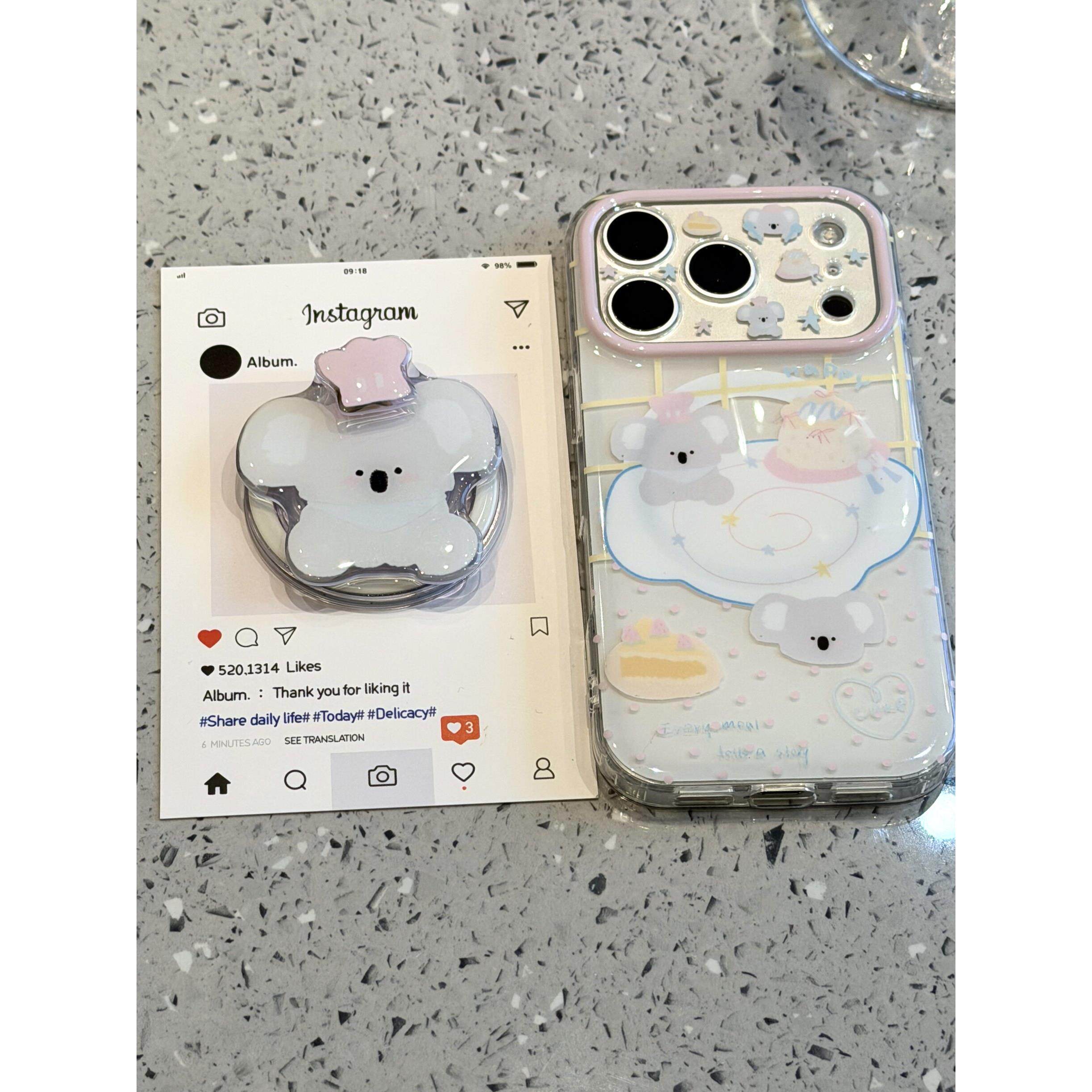 治愈系蛋糕厨帽考拉脑袋磁吸适用于iphone17promax苹果手机壳16pro女款15pro可爱卡通童趣创意新款防摔17哇塞