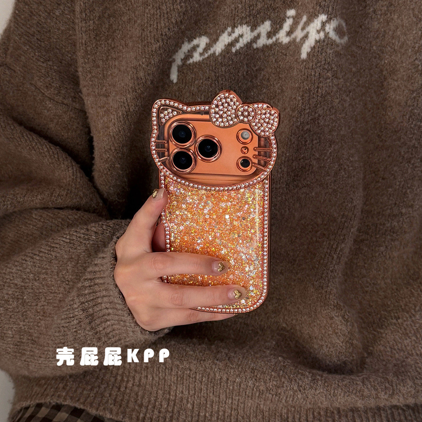 爆闪立体KT镜头适用17pro苹果17ProMax手机壳iPhone16全包17女款15Promax保护套14pro新款心想事橙13简约哇塞,3C数码配件,手机保护套/壳,淘宝优惠券,粉丝福利购,淘宝优惠卷