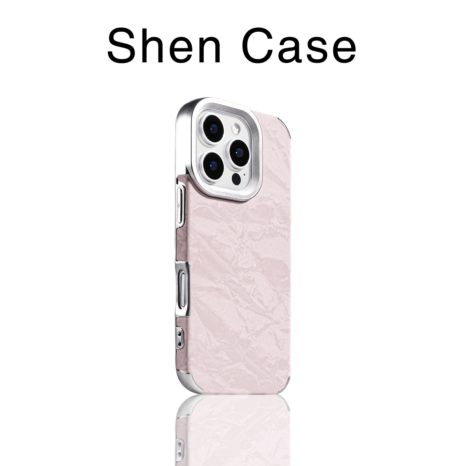 灰粉色丝绸绒电镀边适用于iPhone17promax手机壳苹果15简约肤感软壳16pro高级感13个性百搭14女款保护套