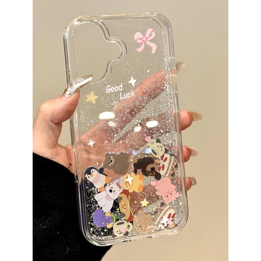 可爱流沙jellycat蛋糕小动物适用苹果16promax手机壳iPhone17promax新款15保护套13pro女款14pro防摔12潮流11
