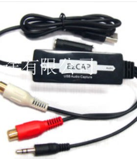 音频采集卡USB音频采集3.5mm采集左右声道采集USB Audio Capture