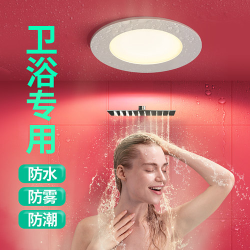 霍奇防水筒灯浴室卫生间嵌入式