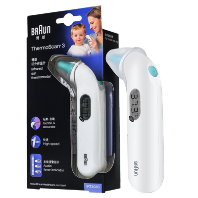 博朗红外耳温计成人儿童耳道测量