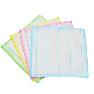 双一不易沾油洗碗布竹纤维洗碗巾厨房抹布神器家务清洁布