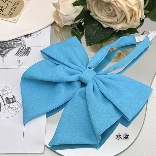 明日同学自制纯色短尾JK免打蝴蝶结领巾日系水手服衬衣配件包邮