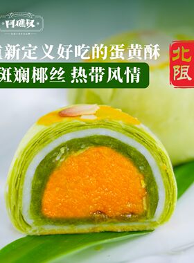 阿礁叔斑斓椰丝蛋黄酥北海特产雪媚娘保质45天年货办公室下午茶