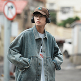 24新款男士斜兜潮流休闲宽松牛仔工装夹克上衣N9001/P105，男装夹克，星座202