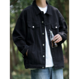 24款纯色水洗夹克男士休闲潮流外套上衣2021/P95，男装夹克，星座202