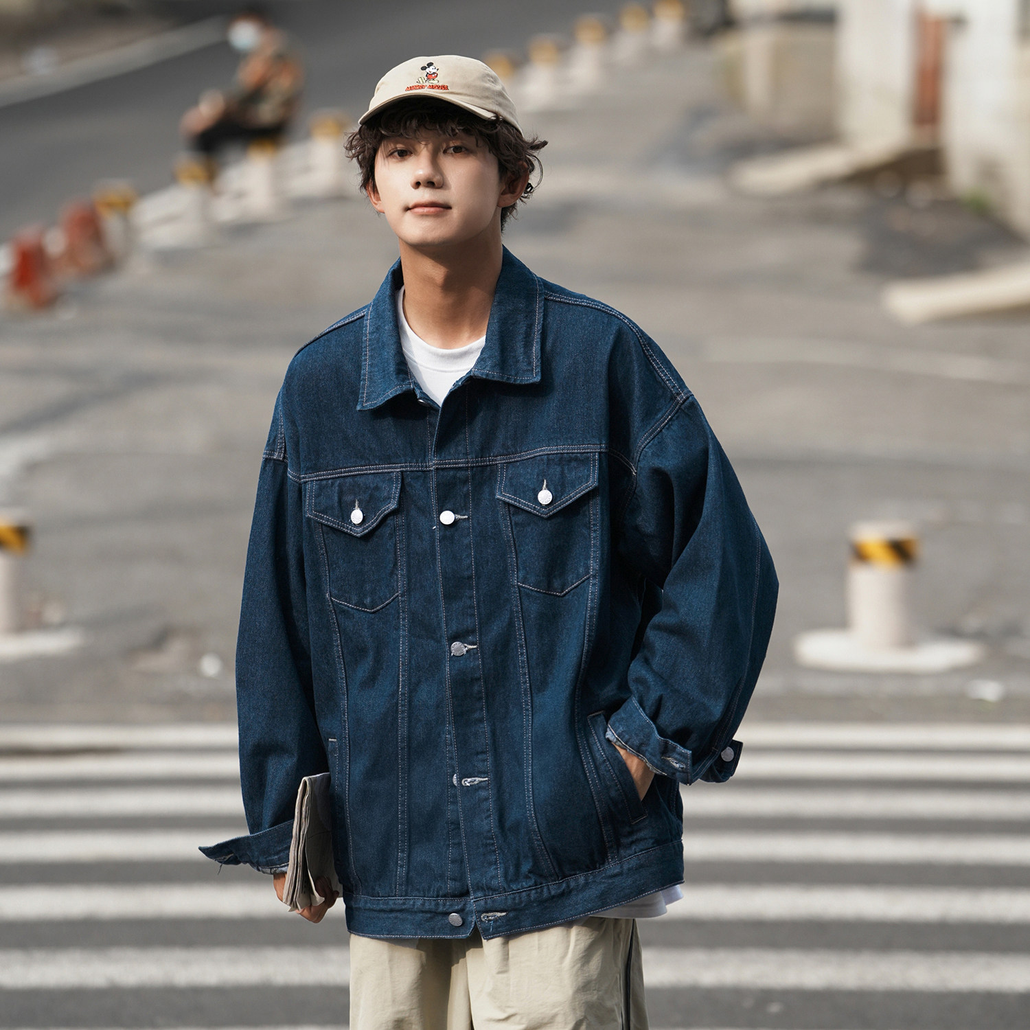 24款牛仔夹克宽松韩版工装潮流水洗外套N991/P98148,男装夹克,星座202