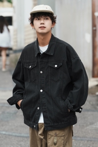 24款 牛仔夹克宽松韩版工装潮流水洗外套 N991/P98 148图片