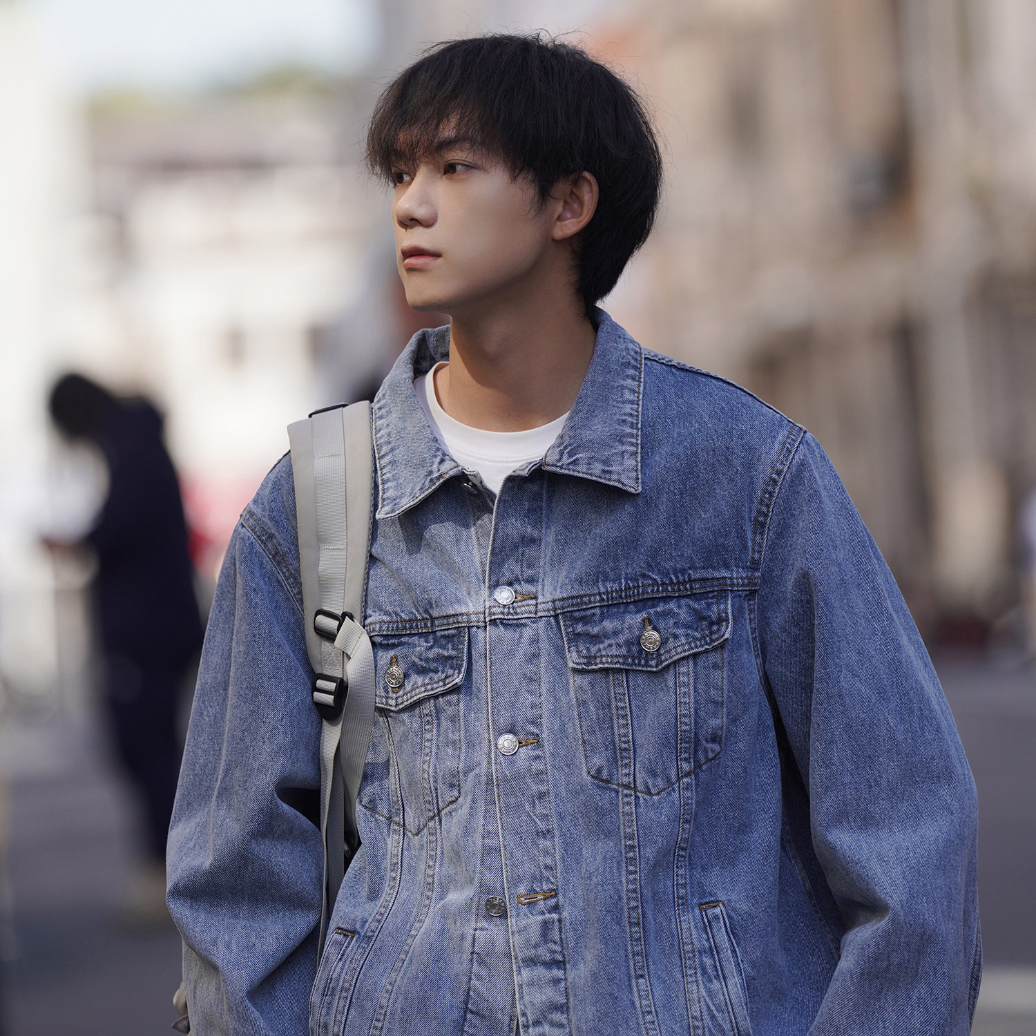 24款 新款纯色净版水洗牛仔夹克上衣  N606/P98图片