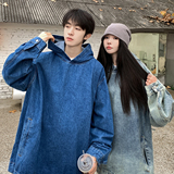 24新款牛仔连帽水洗情侣款卫衣N55/P98，男装卫衣，星座202