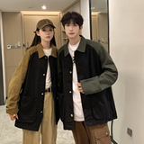 24款男士撞色拼色日系工装夹克潮流休闲外套N9007/P98，男装夹克，星座202