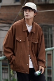 24款纯色水洗夹克男士休闲潮流外套上衣2021/P95，男装夹克，星座202