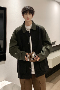 24款  男士撞色拼色日系工装夹克潮流休闲外套 N9007/ P98图片
