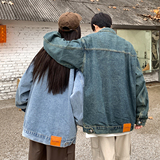 24新款水洗牛仔情侣夹克上衣N77/P85，男装夹克，星座202