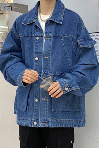24款水洗牛仔工装情侣牛仔夹克 N11 /P98图片