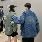 24款男士水洗工装牛仔夹克立体口袋潮流外套上衣N9002/P105，男装夹克，星座202