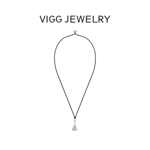 【张琪JIEJI专属】VIGG拉丝贝纹项链女复古高级感吊坠-zb