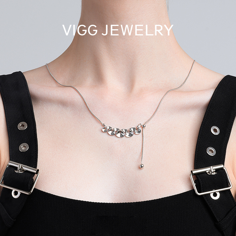 VIGG高级感奶油花项链女