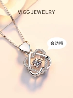 Ожерелье, цепочка до ключиц, серебро 925 пробы, легкий роскошный стиль, подарок для девушки