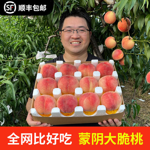 脆甜大红桃，蒙阴蜜桃！