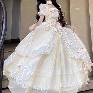 呜呼【全款现货】连衣裙日常款长裙宫廷风长款礼服裙