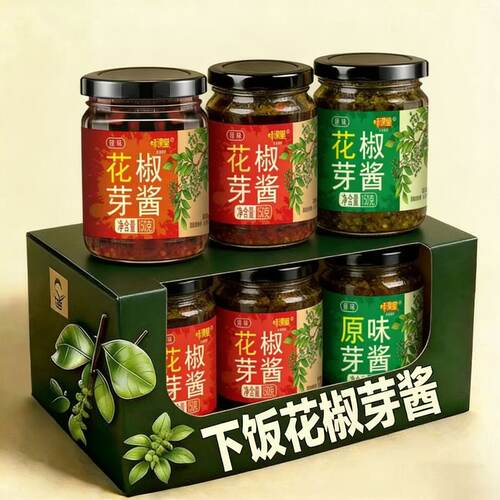 花椒芽下饭酱麻辣鲜香即食瓶装
