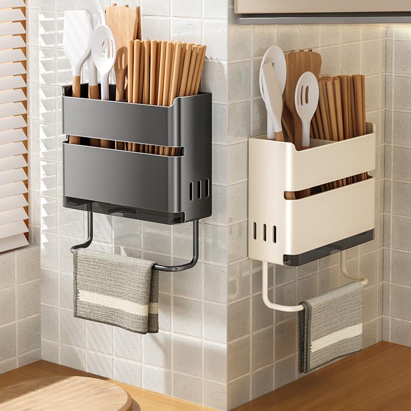 厨房筷子刀架置物架不锈钢多功能