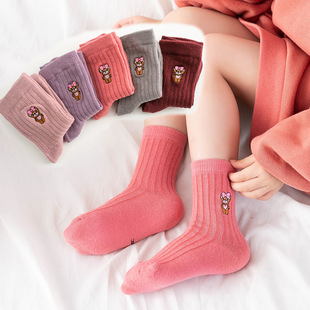 2020秋冬新款 卡通男女宝宝袜子批发儿童袜 袜子可爱儿童中筒袜棉