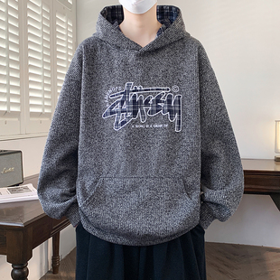 连帽卫衣男士长袖T恤2026新款春秋季t青少年学生男款上衣带帽外套
