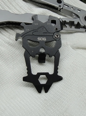 美国索格SOG 骷髅头多功能组合小工具随身edc钥匙扣工具sm1001-cp