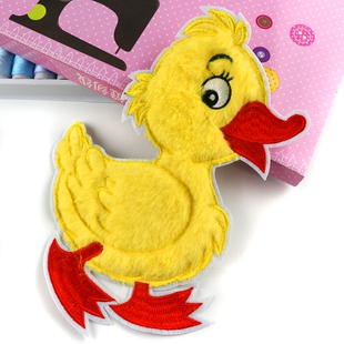 饰破洞贴 装 大号可爱卡通小黄鸭图案衣服贴补丁贴布贴百搭个性 服装