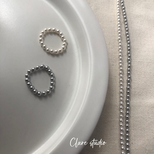 珍珠戒指指环珍珠百搭