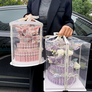 蝴蝶有钱花diy材料蛋糕礼盒半成品钞票花束手工制作生日礼物妈妈