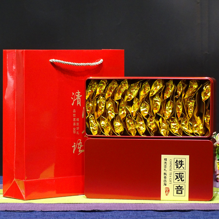 克新茶礼盒俩盒送礼袋代发250包32福建铁观音盒装茶叶安溪乌龙茶