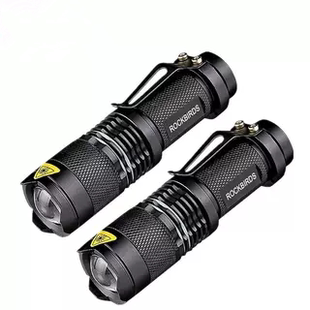 Q5 LED迷你变焦强光手电筒远射可充电14500v led 强光电筒