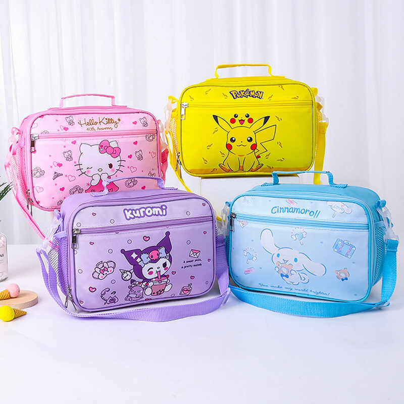 儿童斜背饭盒袋保温袋大容量手提便当包防油带饭包卡通可爱午餐袋,收纳整理,饭盒袋,淘宝优惠券,粉丝福利购,淘宝优惠卷