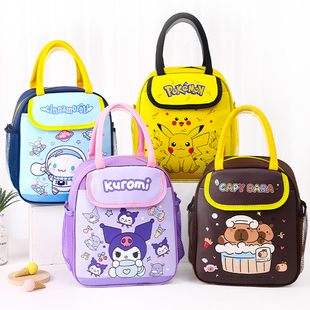 学生饭盒袋卡通保温袋手提袋可爱儿童午餐袋加厚防水大容量便当袋