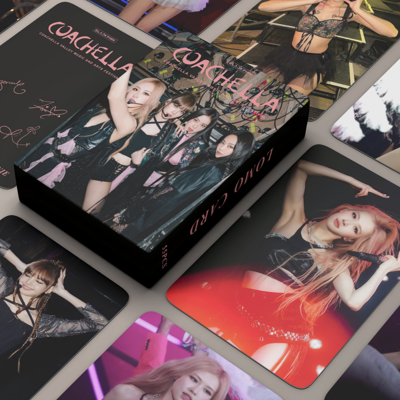 55张bp粉墨blackpink科切拉小卡jisoo金智秀lisa jennie彩英ros07