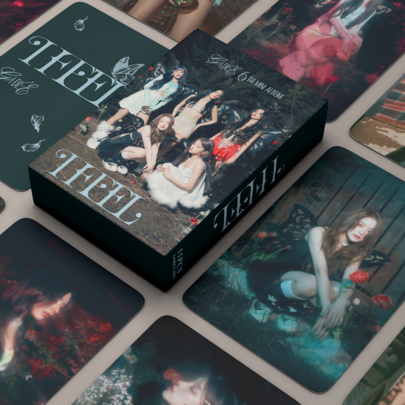 现货55张(g)i-dle 小卡i feel butterfly ver 女娃收藏卡自制周边