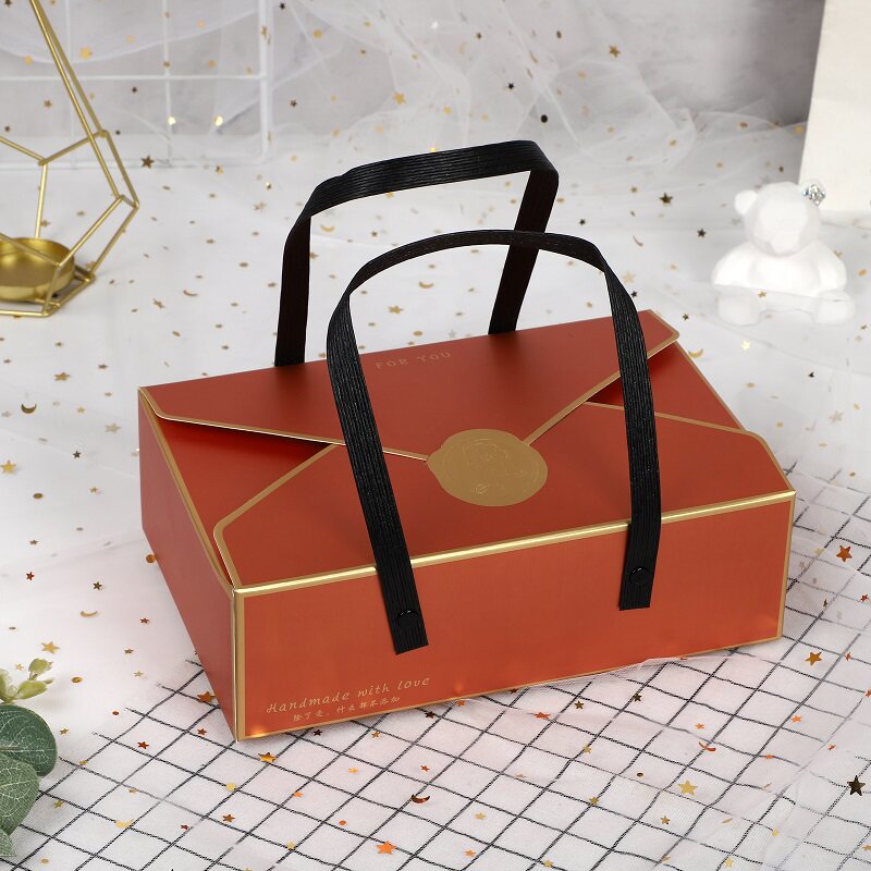 80克蛋黄酥包装盒手提精致欧式礼盒中秋节月饼礼盒青团雪媚娘礼盒