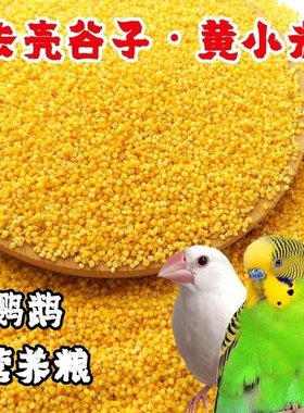 虎皮鹦鹉饲料鸟食玄凤谷子牡丹粮食文鸟不带壳黄小米黄雀鸟粮包邮