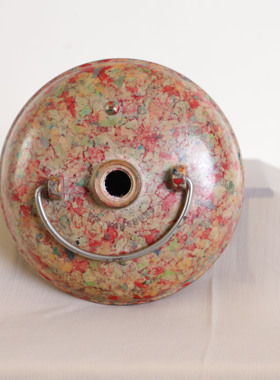 日月堂民国花色暖手炉摆件老古董