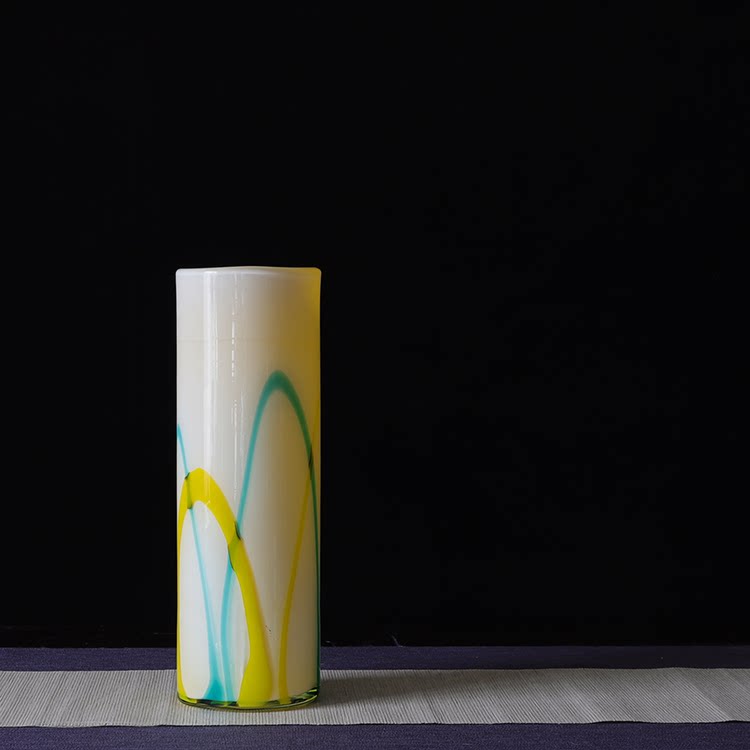 日月堂解放后老香插花瓶晕染玻璃赏瓶摆件杂项古玩古董收藏老物件