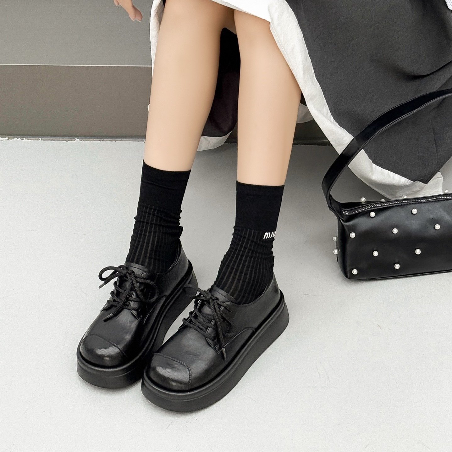 欧洲站2026春季新款时尚复古英伦风雕花休闲皮鞋女百搭单鞋,女鞋,牛津鞋/布洛克鞋/德比鞋,淘宝优惠券,粉丝福利购,淘宝优惠卷