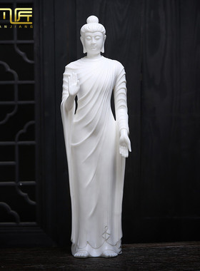 供奉风水陶瓷摆件阿弥陀佛像