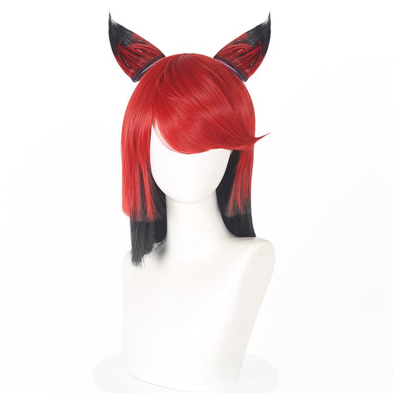 地狱客栈 广播恶魔Alastor cos原角色造型 阿拉斯托cos假发