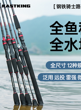 卡斯丁路亚竿单竿钢铁骑士超远投打黑雷强翘嘴海钓杆ul微物马口竿